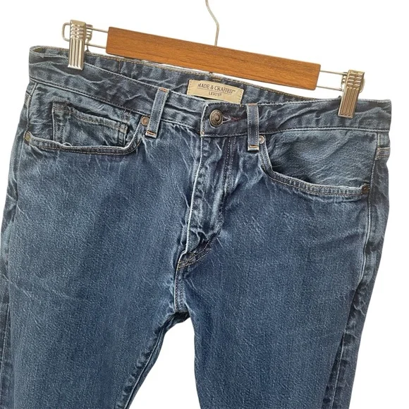 Levi's Made & Crafted Tack Slim W33 濃紺 Levi's Made Crafted Tack Slim Denim Jeans Men's 29 Low Rise
